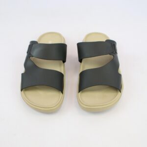Mens slide sandals with wide strap design and cushioned sole for everyday comfort.
