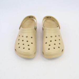 Mens lightweight clog sandals with perforated upper and adjustable back strap for everyday comfort.