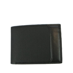 Textured fold design with practical card and cash storage mens wallet