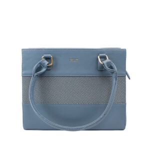 Shoulder bag with structured panel design, double top handles and spacious interior for everyday use.