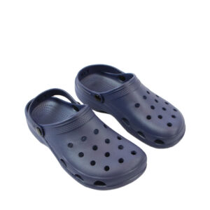 Mens lightweight clog sandals with perforated upper and adjustable back strap for everyday comfort.