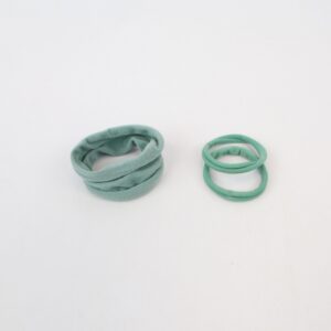 Soft stretch fabric hair tie set for comfortable everyday hair styling.