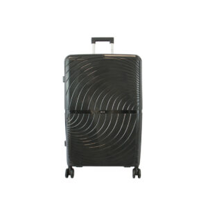 Hardshell Luggage with spinner wheels and textured design.