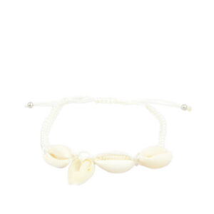 Sea-inspired bracelet with mixed charms and bead detailing on an adjustable cord.