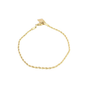 Stainless Steel Twisted Rope Chain Bracelet