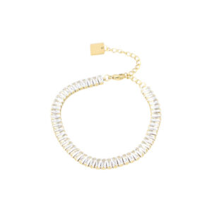 Stainless Steel Crystal Tennis Bracelet