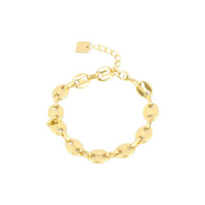 Stainless Steel Oval Link Chain Bracelet