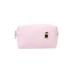 Compact Quilted Makeup Pouch