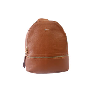 Textured Backpack with Front Pockets
