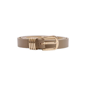 Women's Slim Belt with Gold Buckle