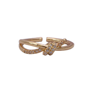 Gold Plated Bow Ring