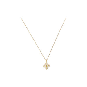 Crystal Bow Pendant Necklace