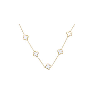 Ivory Clover Cascade Necklace
