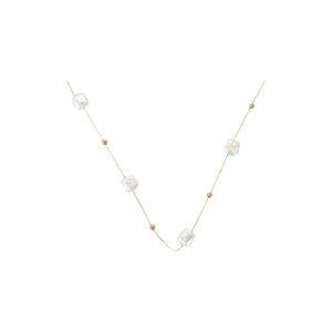 Floating Pearl Bead Drop Necklace