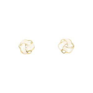 Stainless Steel Marble Hoop Earrings