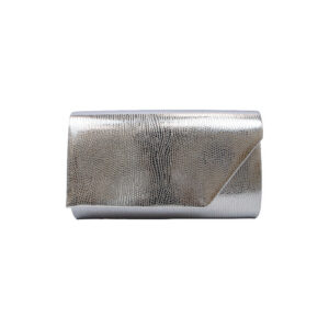 Textured Metallic Envelope Clutch
