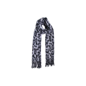 Leopard Print Tassel Scarf