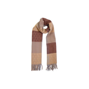 Patterned Tassel Winter Scarf