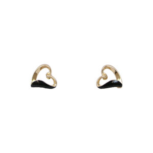 Heart Twist Stud Earrings
