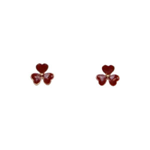 Red Heart Stud Earrings