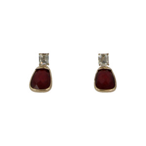 Red Teardrop Earrings