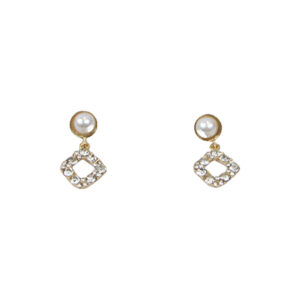 Crystal Square Drop Earrings