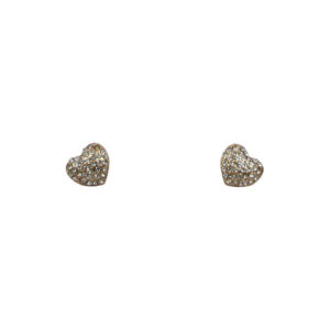 Crystal Heart Stud Earrings