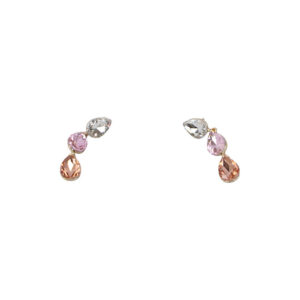 Mixed Crystal Stud Earrings