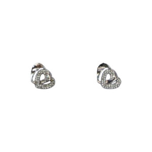 Crystal Knot Stud Earrings