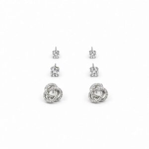 Crystal Spiral Drop Earrings