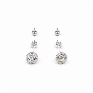 Crystal Stud Earring Set
