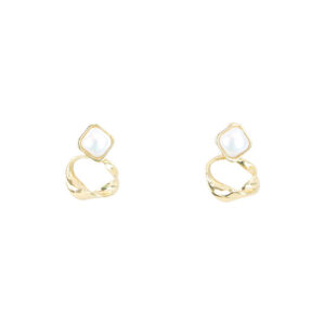 Pearl Twist Hoop Earrings