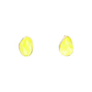 Marbled Resin Statement Stud Earrings