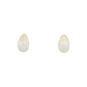 Pearl Dome Stud Earrings