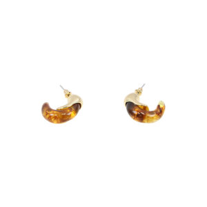 Abstract Resin Drop Statement Earrings