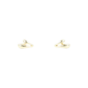 Sculptural Gold Statement Hoop Earrings