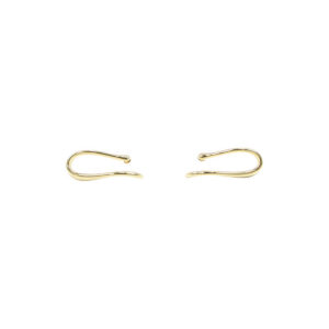 Abstract Open Line Gold Statement Earrings
